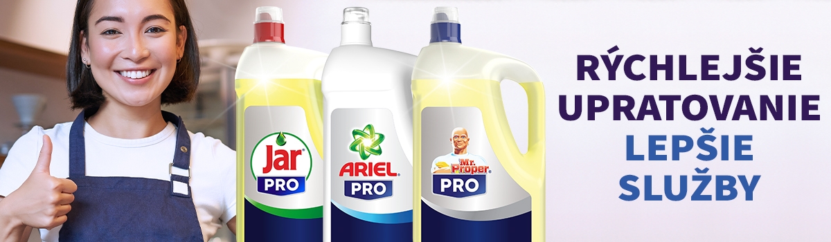 Rýchlejšie upratovanie s P&G Professional