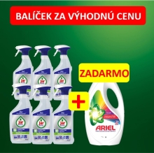 Balíček 6x Jar 2v1 750ml + 1x Ariel gel color 25PD ZDARMA